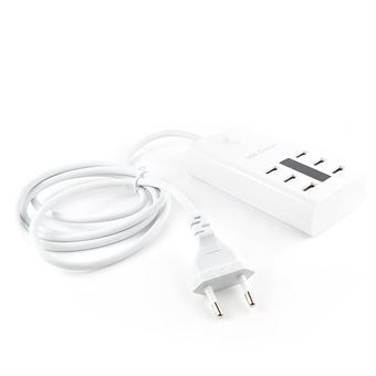 Multi USB-boks med stikkontakt for smarttelefoner/nettbrett®