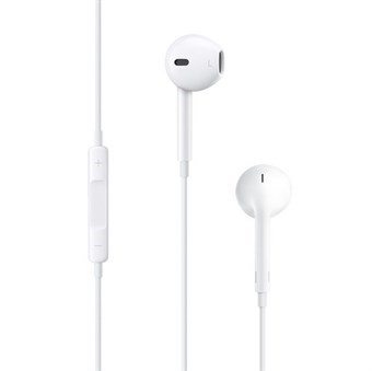Apple EarPods-hodesett med fjernkontroll MD827ZM/A