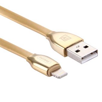 Remax® RC-035i Lyn USB-kabel i gull / 1m