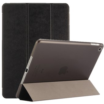Silky Trifold-veske i imitert skinn for iPad Air og iPad 9,7" - Svart