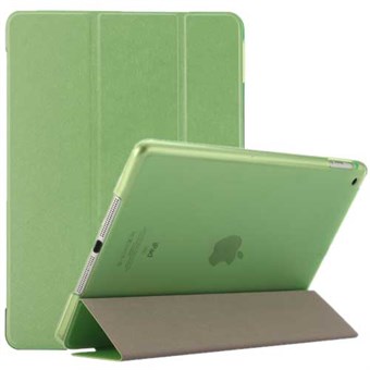 Silkeaktig Trifold Veske i Imitert Skinn til iPad Air og iPad 9,7 "(2017) - Grønn