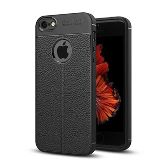 Perfect Fit-deksel i TPU for iPhone 5 / iPhone 5S / iPhone SE 2013 - Svart