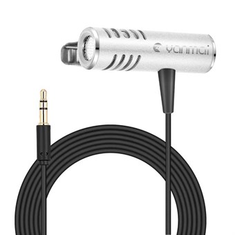 Profesjonell Lavalier-mikrofon med 1,8 m kabel for smarttelefon og PC