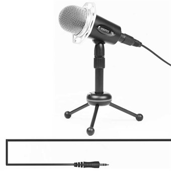 Yanmai-mikrofon med stativ for smarttelefon og datamaskin - iOS/Android
