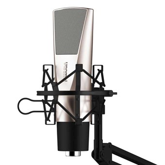 Mikrofon m/ elastisk holder for Mac og PC