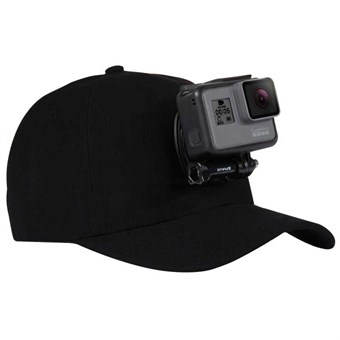 PULUZ® baseballcap med feste for GoPro - Svart