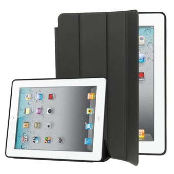 Stilig Smart Cover Sleep/ Wake-up for iPad 2 / iPad 3 / iPad 4. - Svart