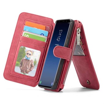 CaseMe Flip Lommebok til Samsung Galaxy S9 Plus - Rød
