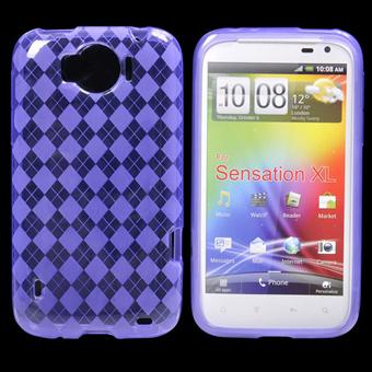 HTC Sensation XL mønster silikon (lilla)