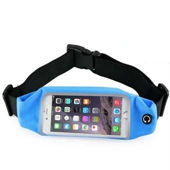 Vannavstøtende magepose for smarttelefon 4,7" - Blå