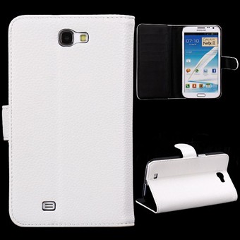 Galaxy Note II-kortdeksel M Stand (hvit)
