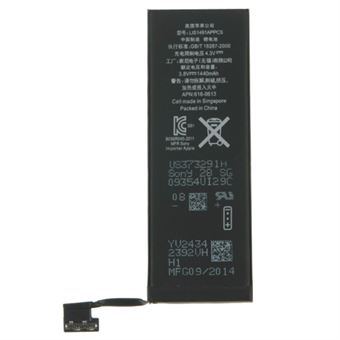 iPhone 5 oppladbart 3,8 V / 1440 mAh Li-ion batteri