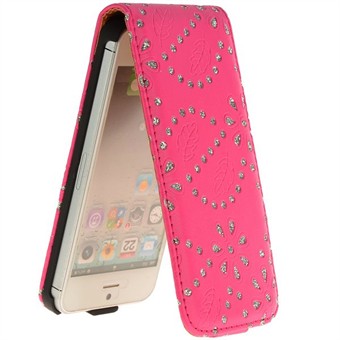 Bling Bling Diamond-deksel til iPhone 5 / iPhone 5S / iPhone SE 2013 (Magenta)