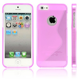 Stift silikondeksel til iPhone 5 / iPhone 5S / iPhone SE 2013 (rosa)