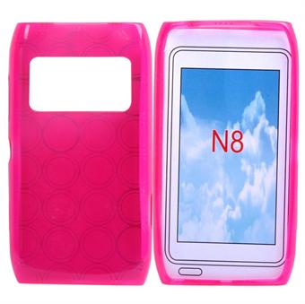 Silikondeksel til Nokia N8 (rosa)