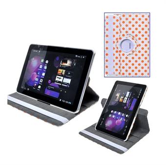 Hundemønsteretui for Tab 10.1 (hvit/oransje)