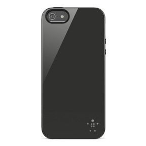 Belkin iPhone 5 / iPhone 5S / iPhone SE 2013 silikondeksel (brun-svart)