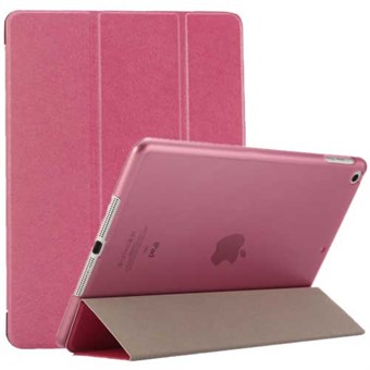 Silkeaktig Trifold Veske i Imitasjonslær til iPad Air og iPad 9,7 "(2017) - Magenta