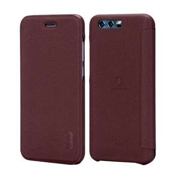 Lenuo Style Flip Veske i Imitation Leather for Huawei Honor 9 - Brown