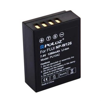 PULUZ® NP-W126 batteri 1260 mAh for FUJI
