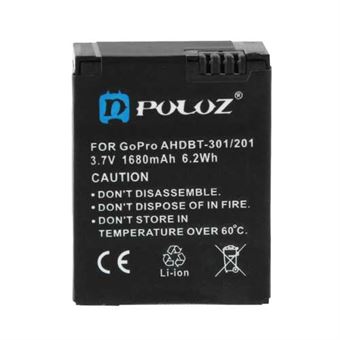 Puluz®-batteri 3,7V 1680mAh for HERO 3/3+