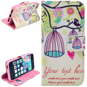 Stand Card Lommebokveske iPhone 5 / iPhone 5S / iPhone SE 2013 - Funkie