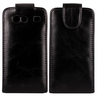 Magnetisk lærveske Galaxy S Advance (svart)