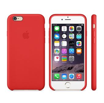 iPhone 6 Plus / 6S Plus lærdeksel - rød