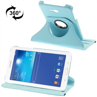 360 roterende skinndeksel for Tab 3 Lite (turkis)