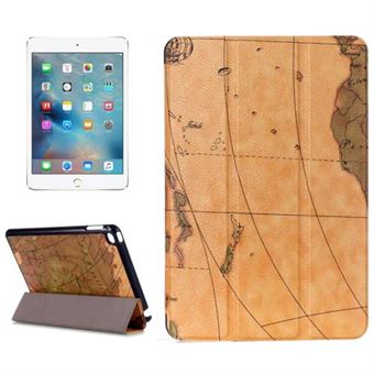 World Map Veske til Mini 4 - Gul