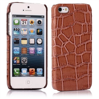 Snake - skinndeksel iPhone 5 / iPhone 5S / iPhone SE 2013 (brunt)