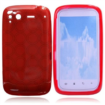 HTC Salsa C510 silikondeksel (rød)