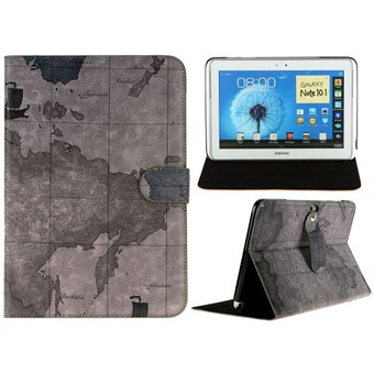 World Map Case for Galaxy Note 10.1 (Grey)