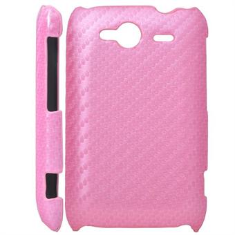 HTC Wildfire S Carbon deksel (rosa)