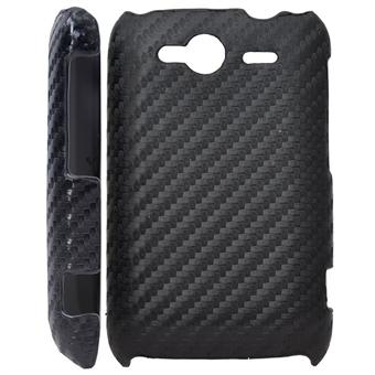 HTC Wildfire S Carbon deksel (svart)