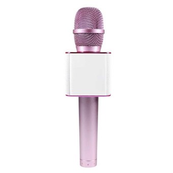Q9 Profesjonell trådløs mikrofon med høyttaler - Rosa