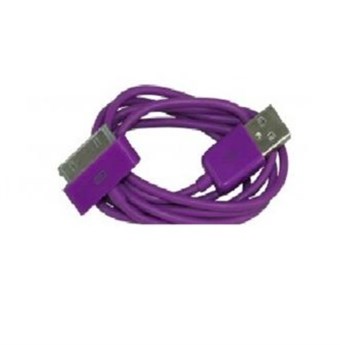 2 meter iPod/iPhone-kabel (lilla)