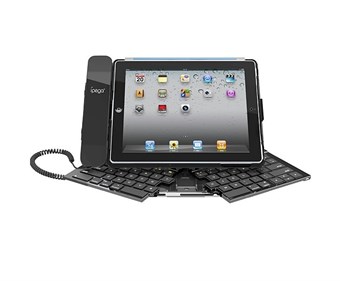 Bluetooth Skype Folding Keyboard med telefon for iPad 2/3 (engelsk)