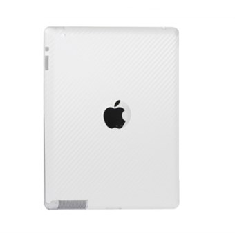 Carbon Sticker iPad 2/3/4 - Hvit