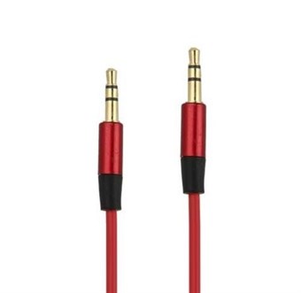 Enkel AUX-kabel 3,5 mm - Rød