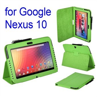 Google Nexus 10 skinnveske for nettbrett (grønn)