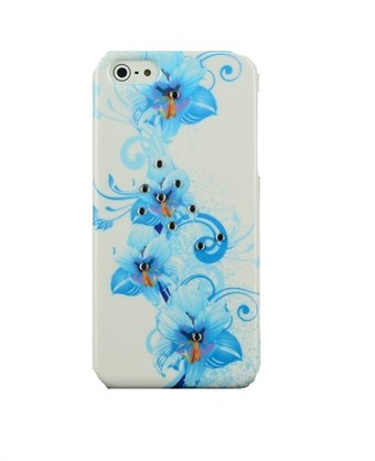 Ice Blue Flowers iPhone 5 / iPhone 5S / iPhone SE 2013 deksel