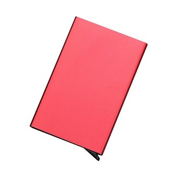 Metallisk kortholder - Rød