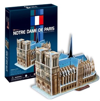 Notre Dame 3D puslespill - 40 brikker