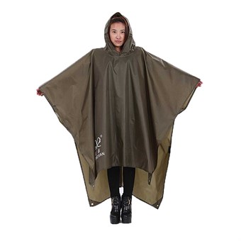 Regn Poncho - Brun