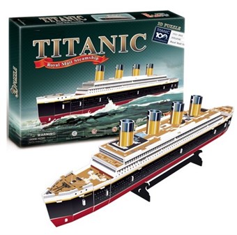 Titanic 3D-puslespill - 35 brikker