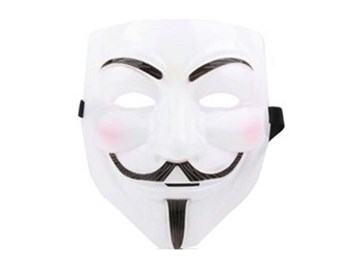 V for Vendetta Mask - Hvit