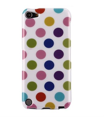 IPod Touch 5/6 Cover Dots (hvit, flerfarget)