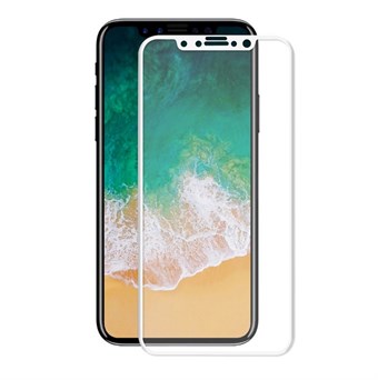 IPhone X / iPhone XS / iPhone 11 Pro Anti-Explosion Solid Coated herdet glass m / hvite kanter