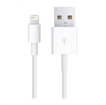 IPad / iPhone / iPod Lightning USB-kabel Hvit - 1 meter